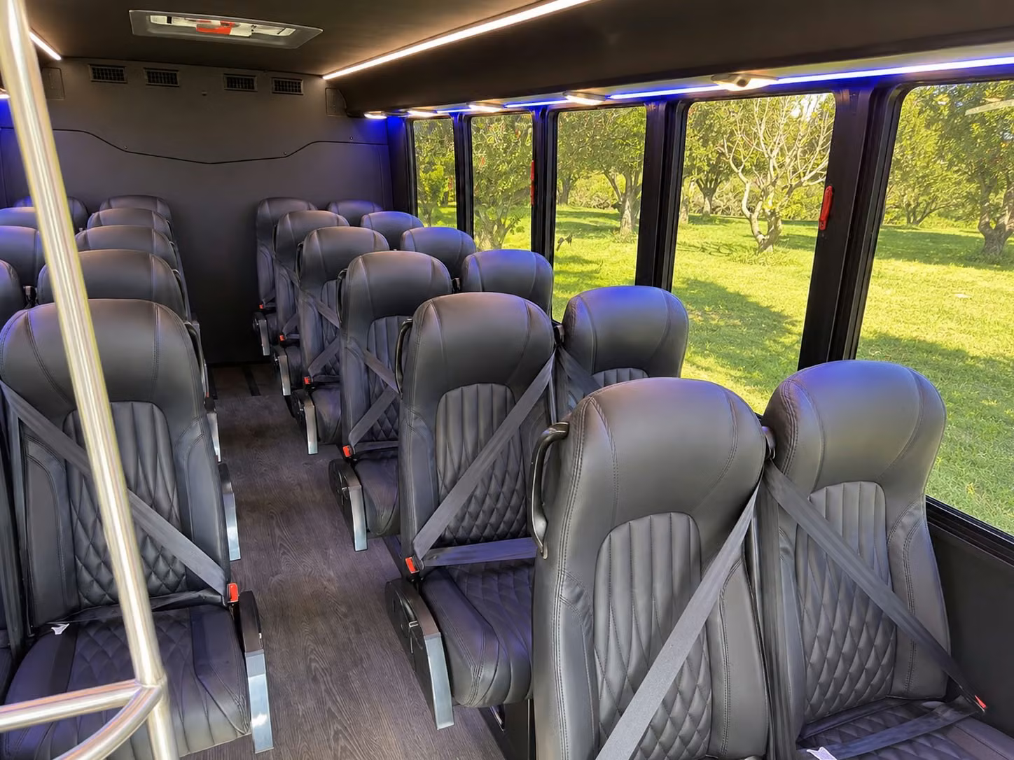 18 passenger minibus interior