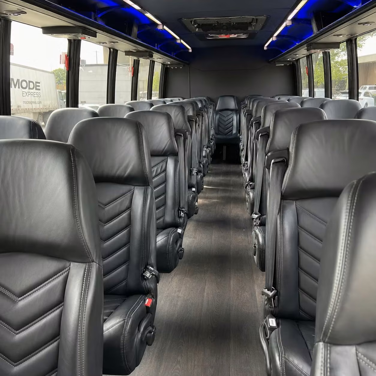 28 passenger minibus inside
