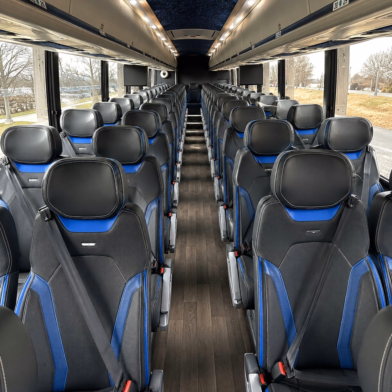 lauderhill charter bus rental interior