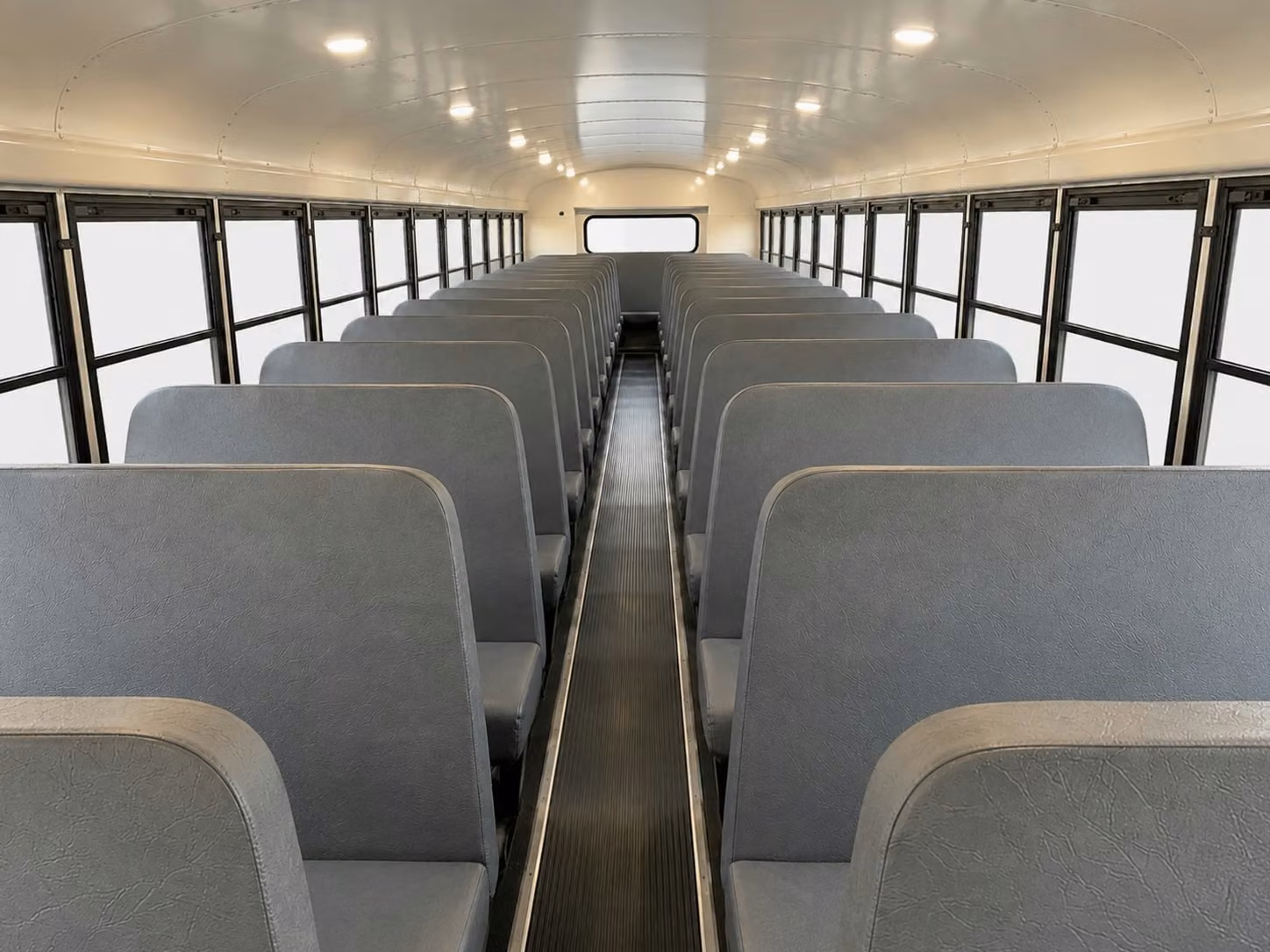 school bus inside